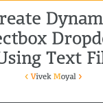 Create Dynamic Selectbox Dropdown